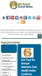 Mobile Screenshot of mysocialgoodnews.com